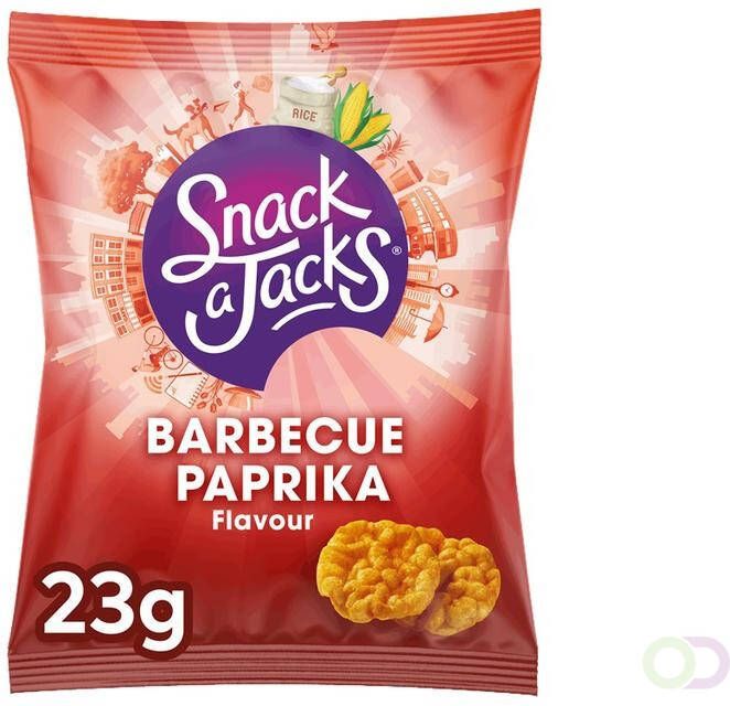 Snack-a-Jacks Wafel Crispy bbq paprika