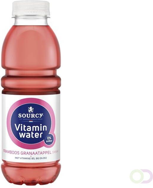 Sourcy Water vitamin framboos granaatap. fles 0.5l