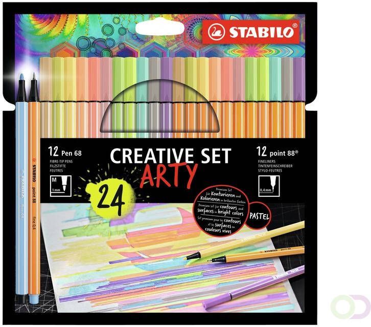 Stabilo Arty creative etui 24 kleuren