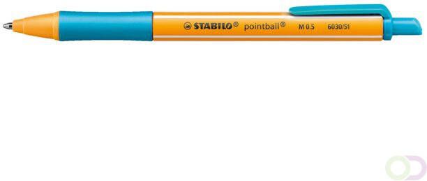 Stabilo Balpen pointball 6030 51 medium turquoise