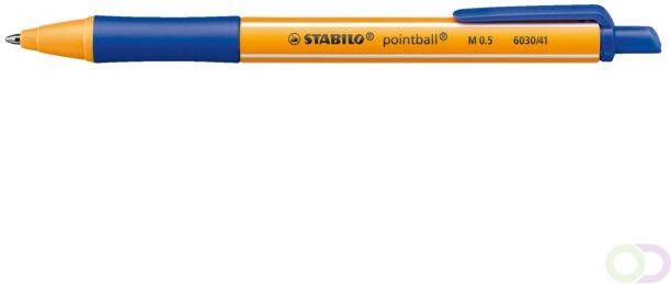 Stabilo Balpen pointball 6030 41 medium blauw