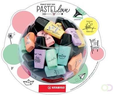 Stabilo BOSS MINI Pastellove markeerstift display van 50 stuks in geassorteerde pastelkleuren
