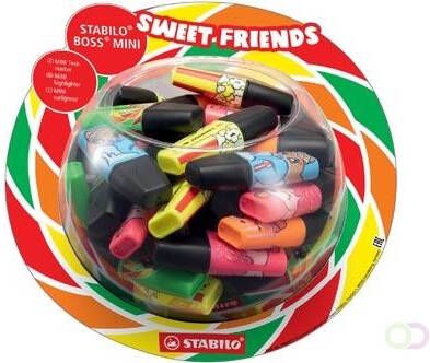 Stabilo BOSS MINI Sweet Friends markeerstift display van 50 stuks in geassorteerde kleuren