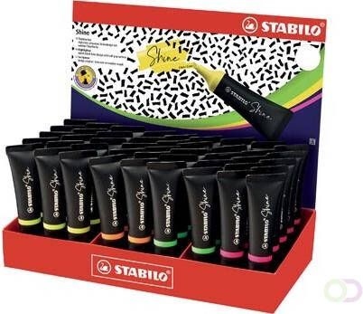Stabilo Boss Shine markeerstift display van 45 stuks in geassorteerde kleuren