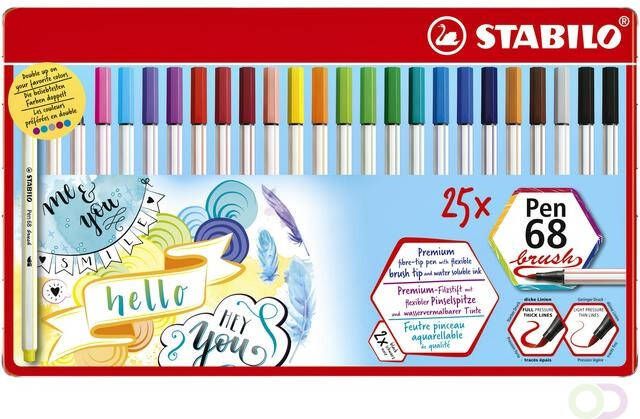 Stabilo Brushstift 568 25-321 blik Ã  25 stuks