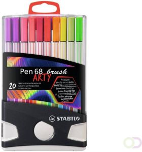 Stabilo Brushstift Pen 568 Arty Colorparade Ã  20 kleuren