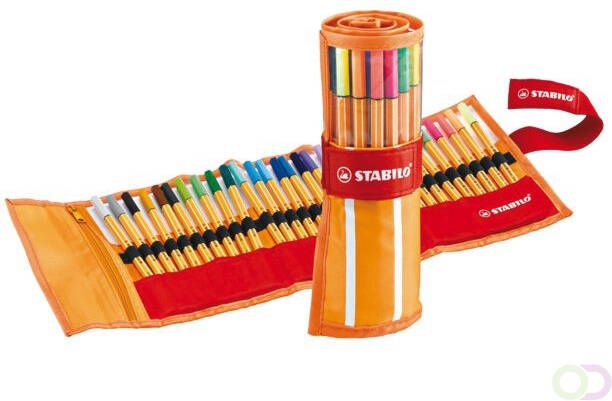 Stabilo point 88 fineliner rollerset van 30 stuks in geassorteerde kleuren