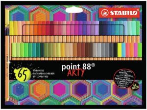 Stabilo Fineliner point 88 Arty set Ã  65 kleuren