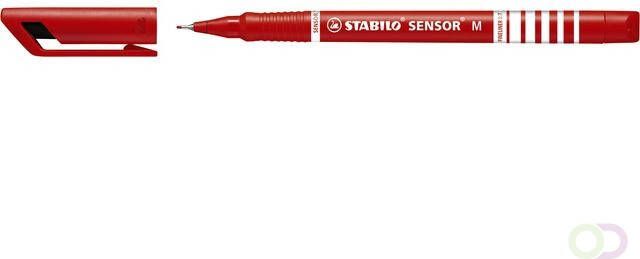 Stabilo Fineliner Sensor 187 40 medium rood