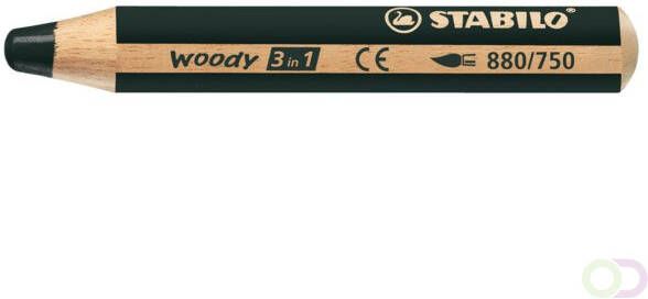 Stabilo Kleurpotlood Woody 880 3 in 1 zwart