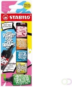 Stabilo Markeerstift Boss Mini by Snooze blister Ã  6 kleuren