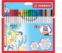 Stabilo Pen 68 brush etui van 24 stuks in geassorteerde kleuren - Thumbnail 2