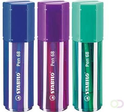 Stabilo Pen 68 viltstift Big Pen Box van 20 stuks in geassorteerde kleuren
