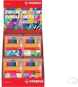 Stabilo point 88 fineliners Individual Just Like You display van 30 etuis van 15 stuks