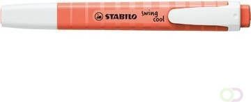Stabilo swing cool markeerstift mellow coral red