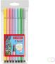 Stabilo Pen 68 PastelParade viltstift etui van 8 stuks in geassorteerde kleuren - Thumbnail 2