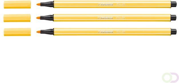 Stabilo Viltstift Pen 68 44 medium geel