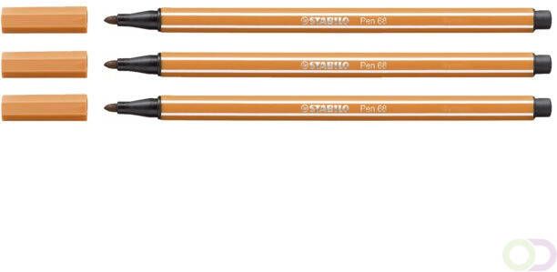 Stabilo Viltstift Pen 68 89 medium donker oker