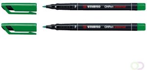 Stabilo Viltstift OHpen permanent 842 36 rond 0.7mm groen