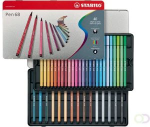 Stabilo Viltstift Pen 68 blik Ã  40 kleuren