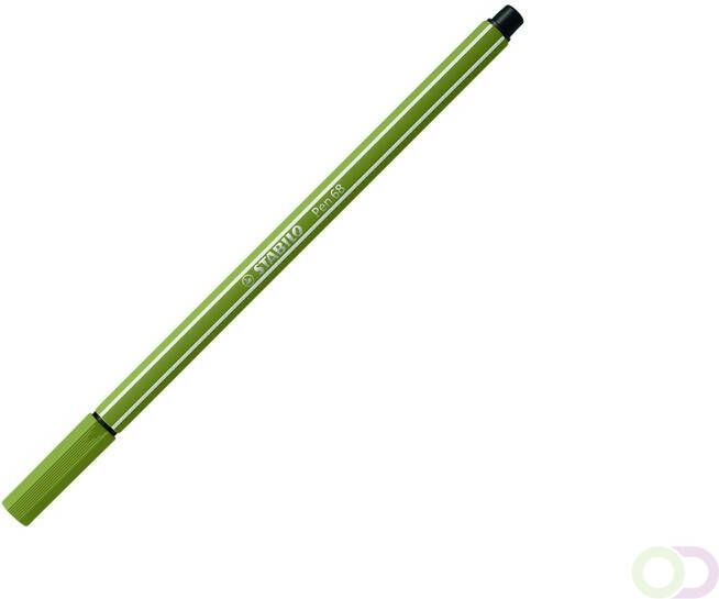 Stabilo Viltstift Pen 68 37 medium moddergroen