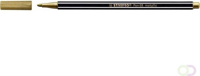 Stabilo Viltstift Pen 68 810 medium metallic goud