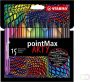 Stabilo Viltstift pointMax 488 15 Arty medium assorti etui 15 stuks - Thumbnail 2