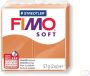 Fimo Staedtler Boetseerklei Fimo soft 57 gram cognac - Thumbnail 1