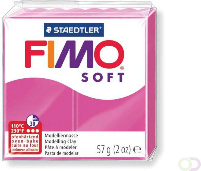 Fimo Staedtler Boetseerklei Fimo soft 57 gram framboos