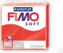 Fimo Staedtler Boetseerklei Fimo soft 57 gram Indisch rood - Thumbnail 1