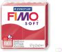 Fimo Staedtler Boetseerklei Fimo soft 57 gram kersrood - Thumbnail 2