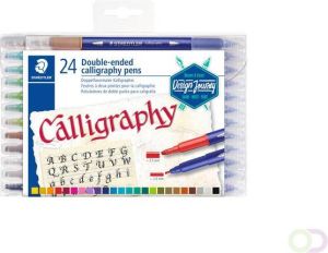 Staedtler Kalligrafiepen duo punt 2.0 en 3.5mm ass
