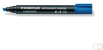 Staedtler Lumocolor 350 permanent marker schuine punt 2 5 mm blauw