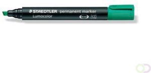 Staedtler permanente marker groen schrijfbreedte 2 5 mm schuine punt