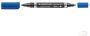 Staedtler Lumocolor Duo 348 permanent marker blauw - Thumbnail 2