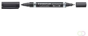 Staedtler Lumocolor Duo 348 permanent marker zwart
