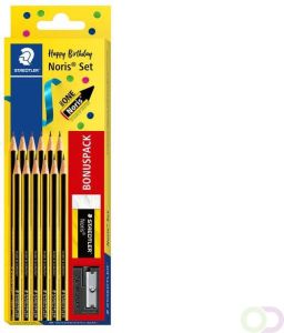 Staedtler Potlood Noris set Ã  12 potloden met gratis gum en slijper
