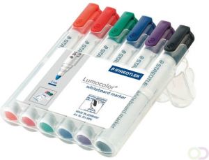 Staedtler Viltstift Lumocolor 351 whiteboard set Ã  6 stuks assorti