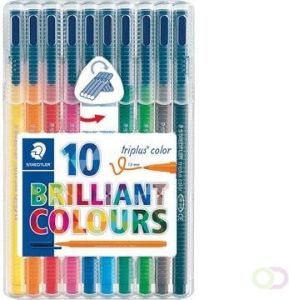 Staedtler viltstift Triplus Color opstelbare box met 10 kleuren