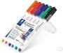 Staedtler whiteboard pen Lumocolor Pen opstelbare box met 6 stuks in geassorteerde kleuren - Thumbnail 2