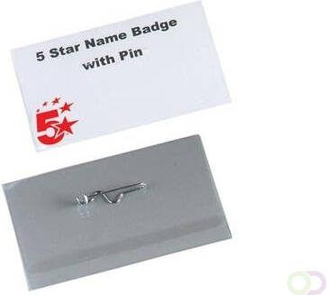 Star badge met speld ft 40 x 75 mm doos van 100 stuks - Foto 2