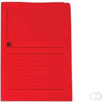 Star L-map met venster rood pak van 50