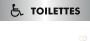 Stewart Superior zelfklevend pictogram toilettes pour handicapÃ©s - Thumbnail 2