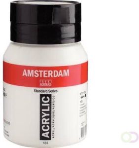 TALENS Amsterdam acrylinkt flesje van 500 ml titaanwit