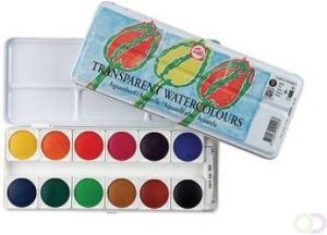TALENS aquarelverf doos met 12 napjes