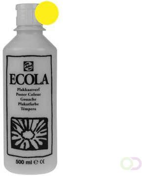 Plakkaatverf Talens ecola flacon van 500 ml citroengeel