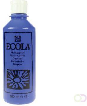 Talens Plakkaatverf ecola flacon van 500 ml donkerblauw