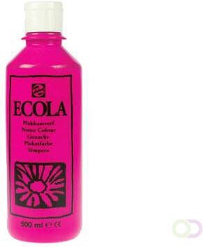 TALENS Ecola plakkaatverf flacon van 500 ml tyrisch roze (magenta)