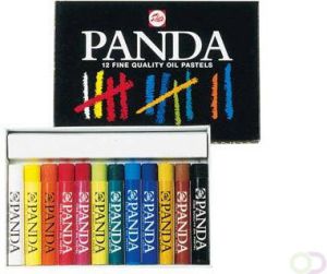 TALENS Panda oliepastel doos van 12 pastels