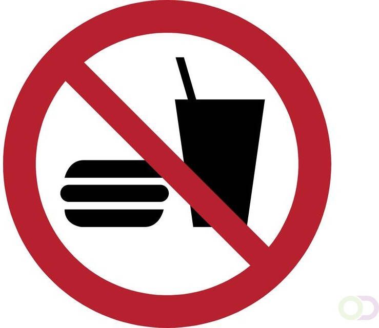 Tarifold Pictogram eten en drinken niet toegestaan Ã¸200mm